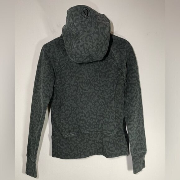 Lululemon 2019 Scuba Hoodie Cotton FleeceFormation Camo Evergreen Multi size 4 - Picture 6 of 7